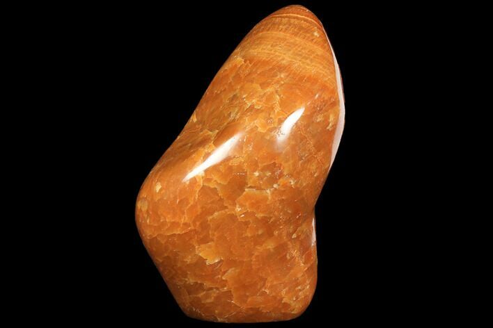 Polished, Orange Calcite Freeform - Madagascar #109633